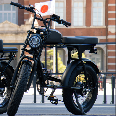 e-bike front of tokyo station in tokyo